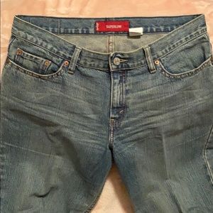 Women’s junior size 13 super low Levi jeans